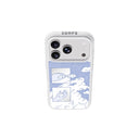 white case with a back panel that has 2 hands touching clouds, its part mirror